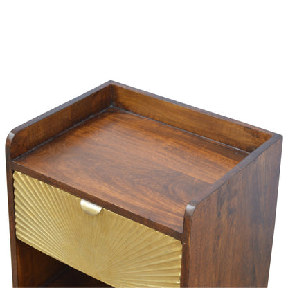 Table de Chevet Manila Gold à Un Tiroir