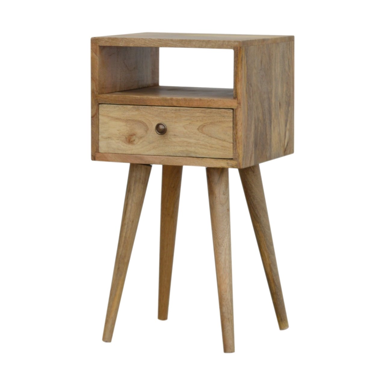 Table de Chevet Mini Effet Chêne