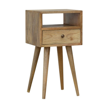 Table de Chevet Mini Effet Chêne