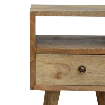 Table de Chevet Mini Effet Chêne