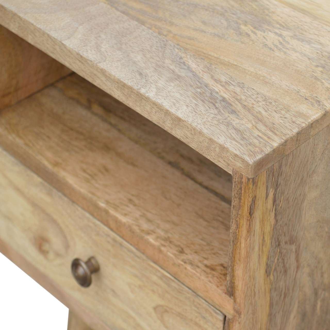 Table de Chevet Mini Effet Chêne